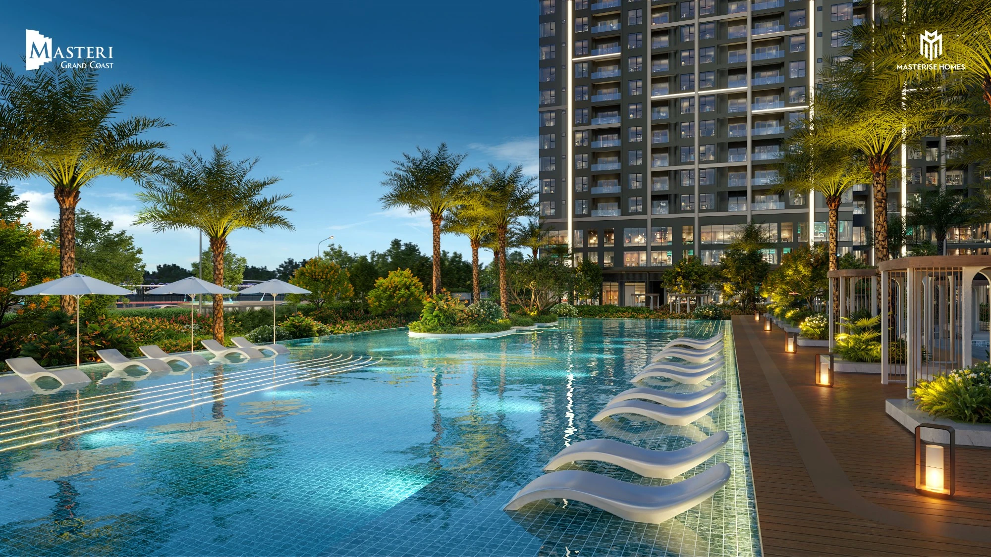 Bể Bơi Ngoài Trời Masteri Grand Coast
