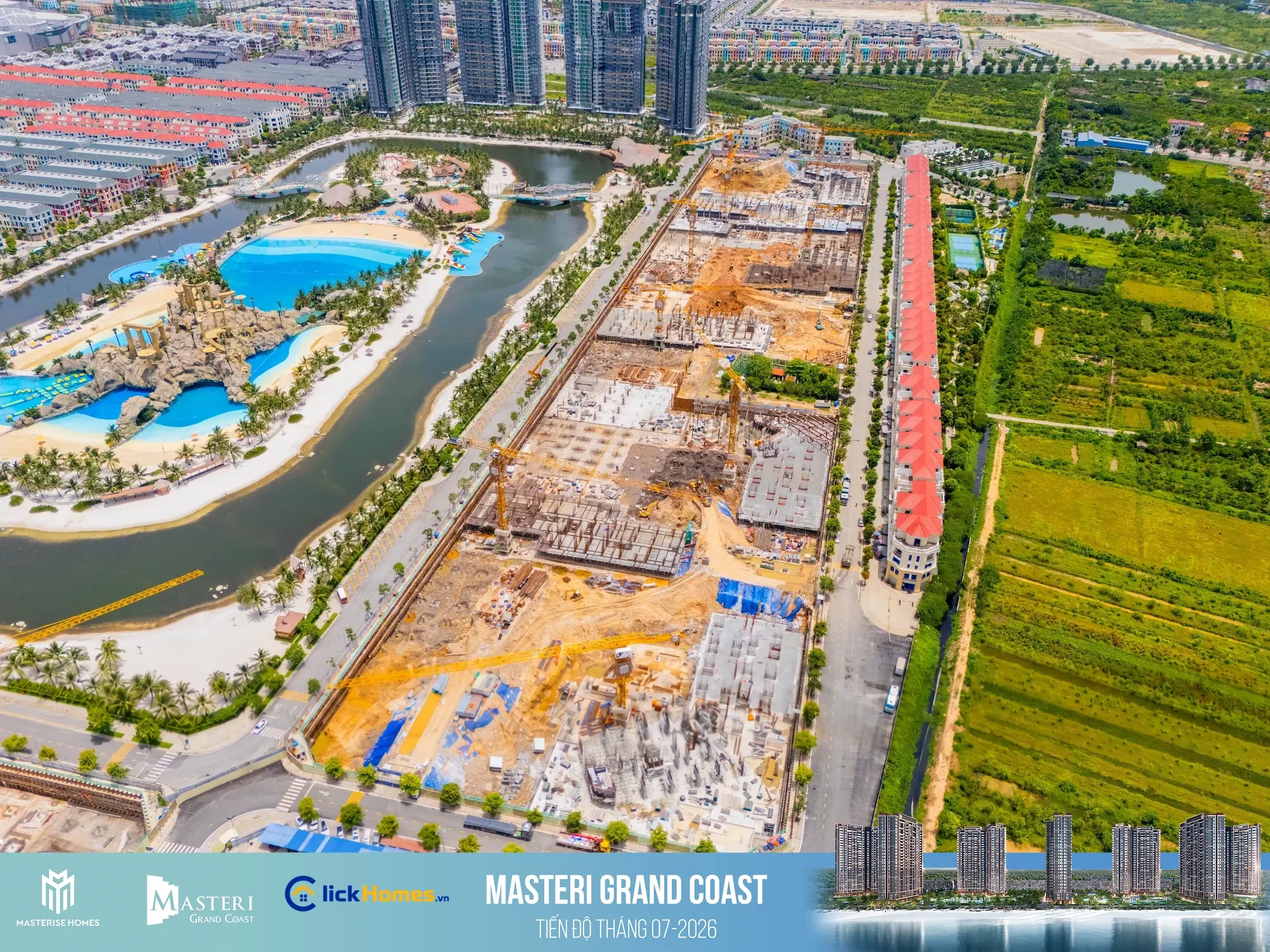 Masteri Grand Coast  Tháng 7